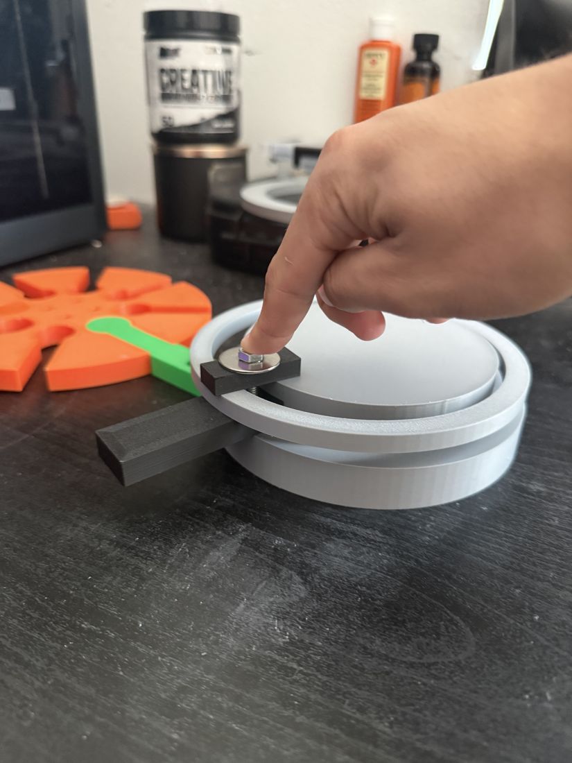 Printed V2 hub and clamping ring, different angle