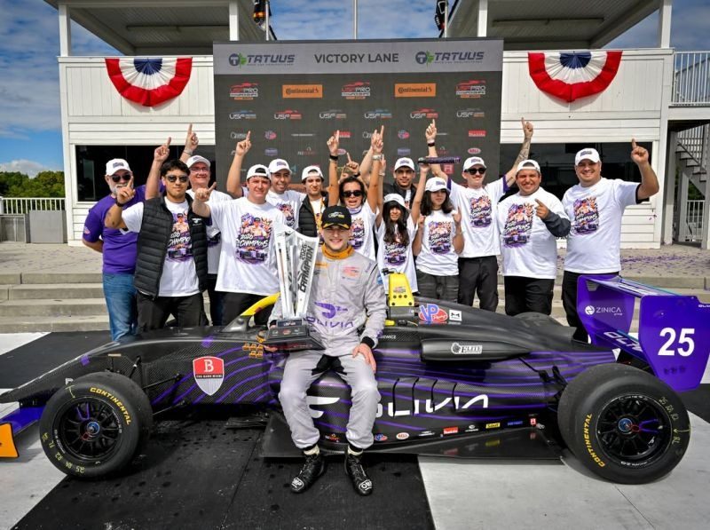 Victory lane at Road America
