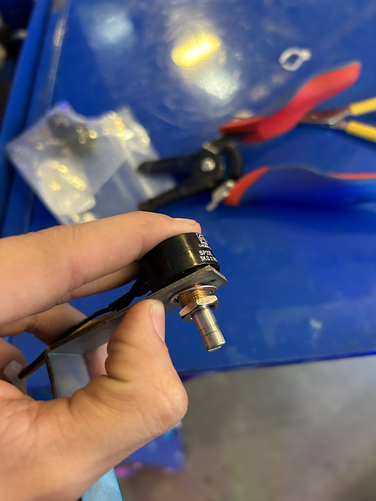 New potentiometer to replace old one